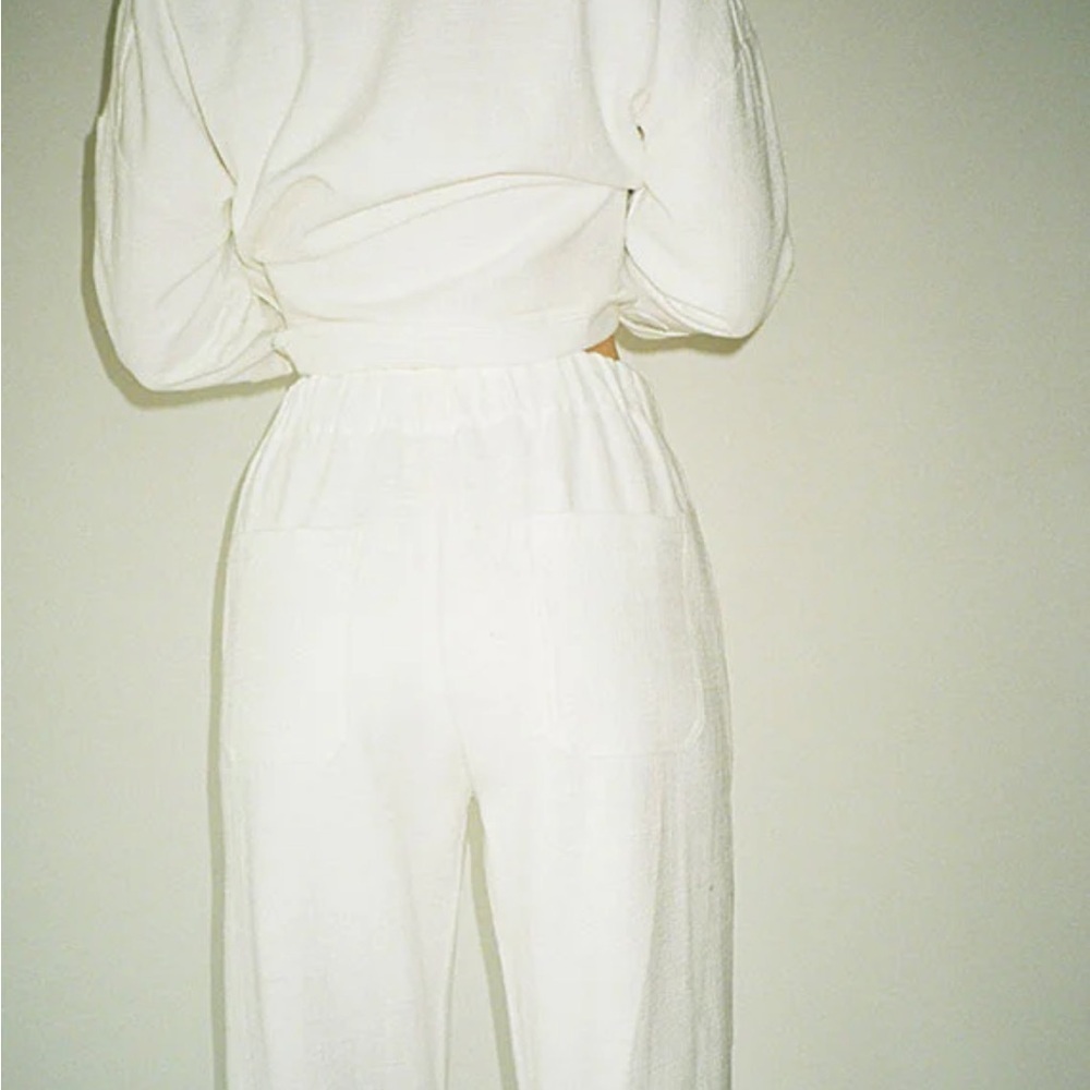 LF Markey Pants Womens 4 Wendell Trouser White Slacks Casual Ladies - Picture 3 of 7